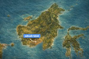 Gambaran bentuk Bumi Kalimantan saat masa prasejarah atau sebelum Masehi